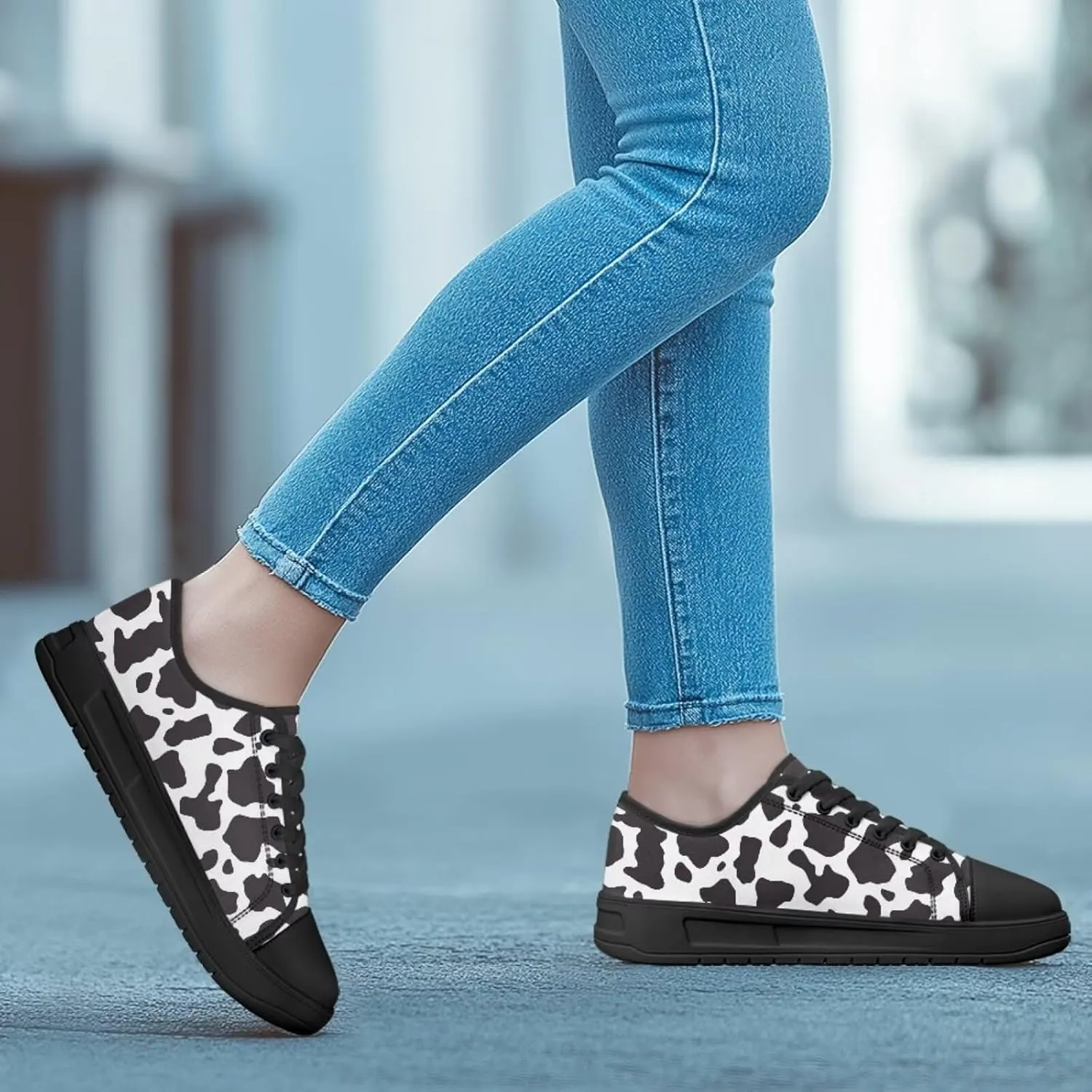 Canvas Shoes Fashion Sneakers for Women Casual Tennis Shoes with Non Slip EVA Sole Low Top Walking Footwear