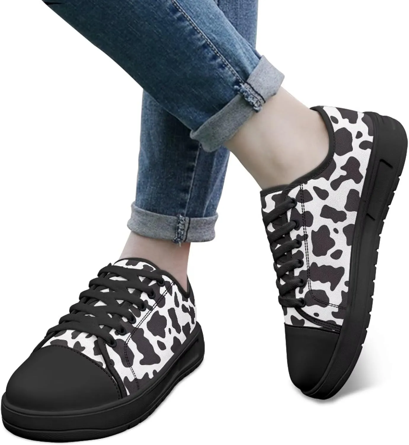 Canvas Shoes Fashion Sneakers for Women Casual Tennis Shoes with Non Slip EVA Sole Low Top Walking Footwear