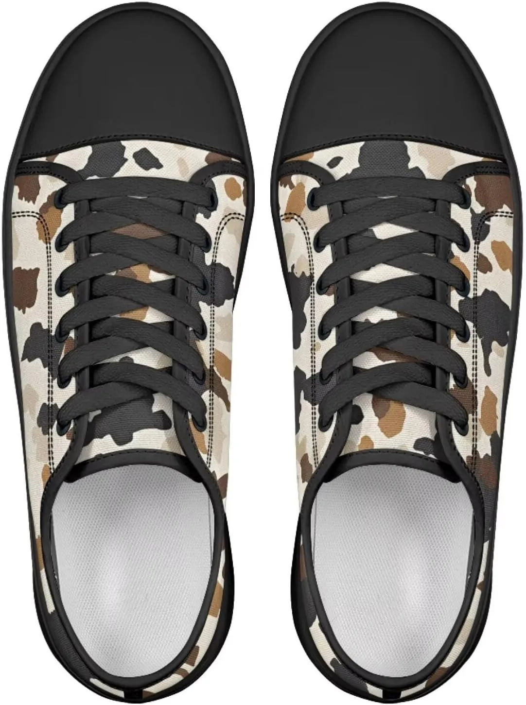 Canvas Shoes Fashion Sneakers for Women Casual Tennis Shoes with Non Slip EVA Sole Low Top Walking Footwear