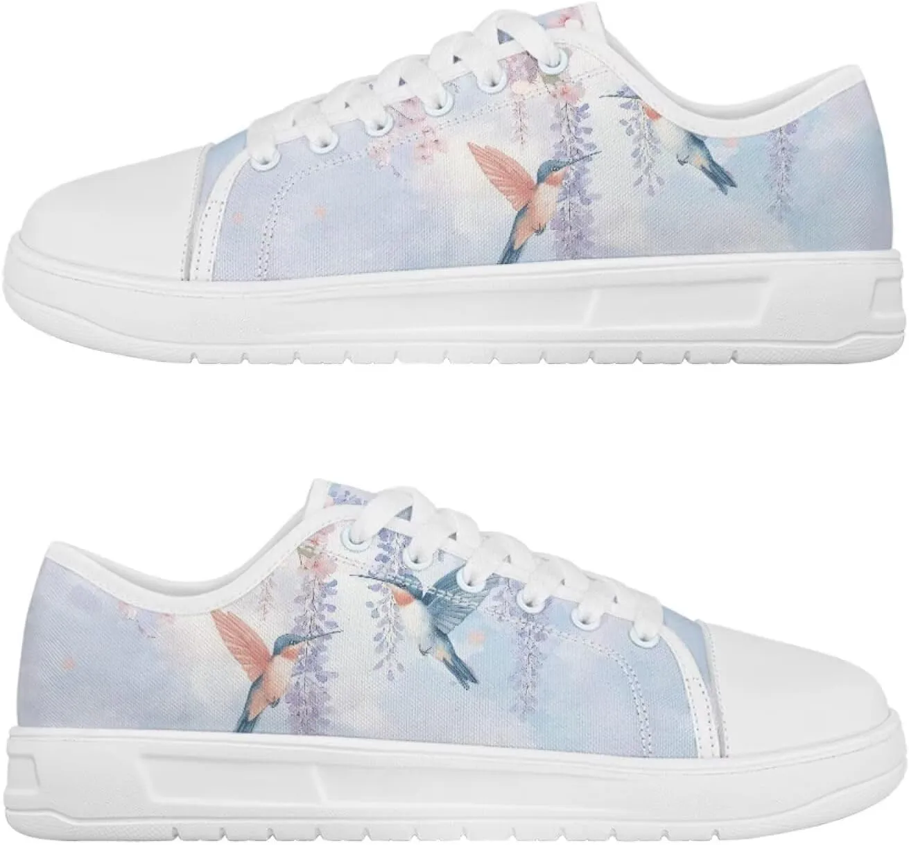 Canvas Slip on Shoes for Women Trendy Low Top Barefoot Sneakers Lace Up Design Walking Flats