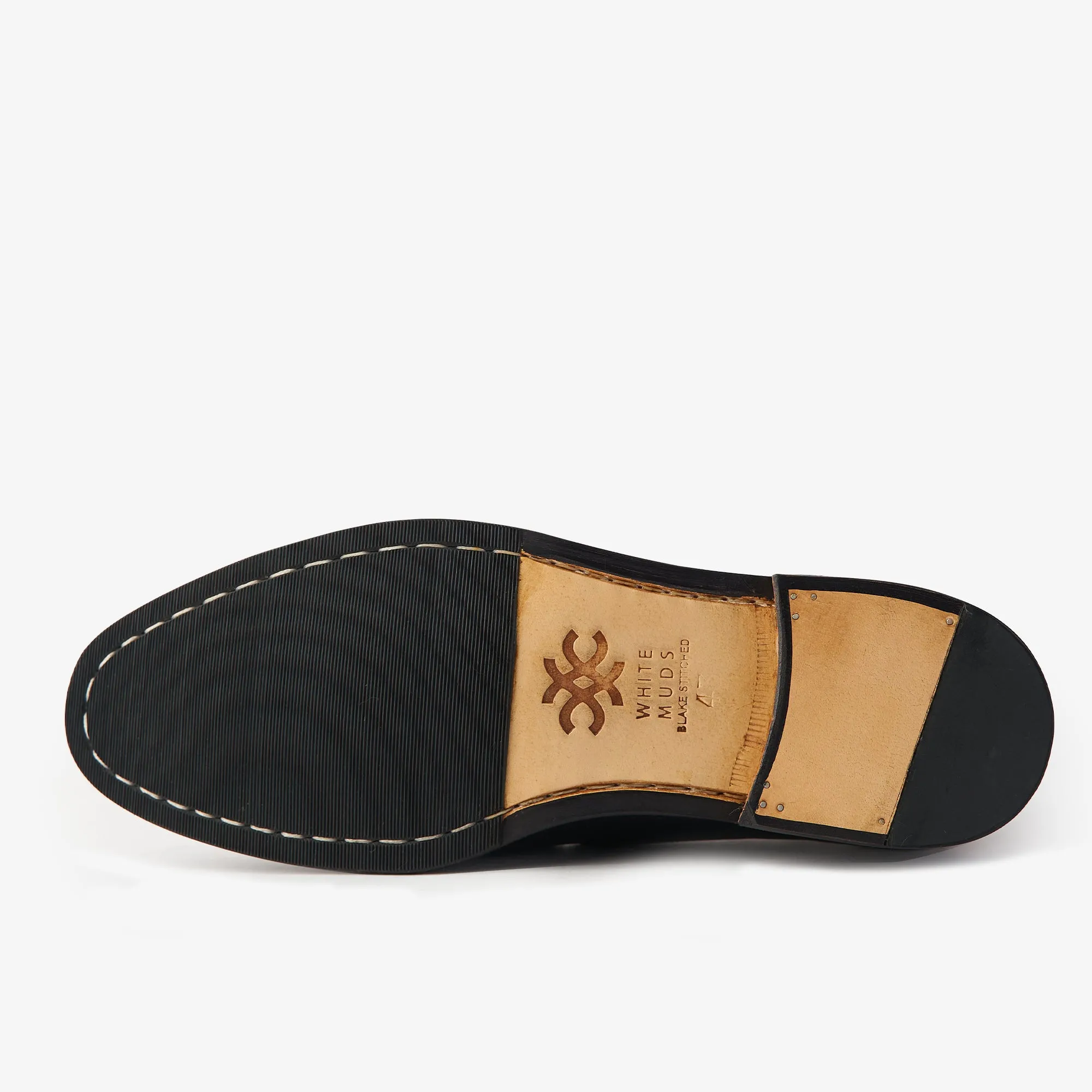 Cashel Black Woven Oxfords