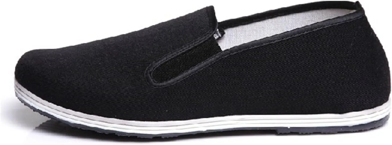 Chinese Traditional Old Beijing Shoes Kung Fu Tai Chi Shoes Rubber Sole Unisex Black