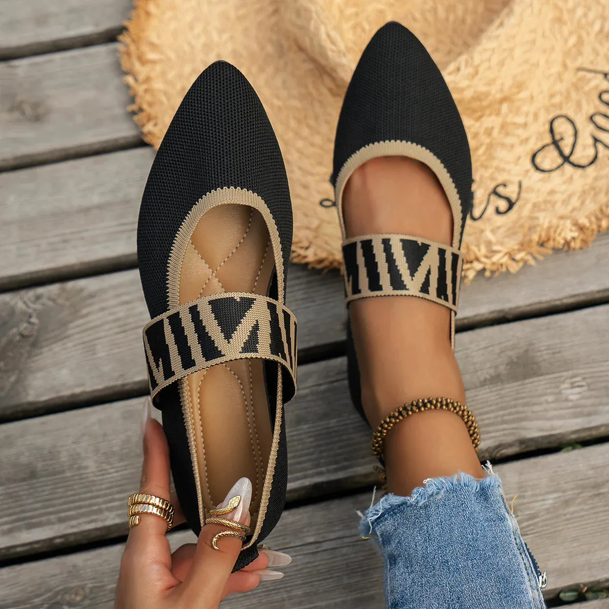 Chloé Lattice Slip-Ons