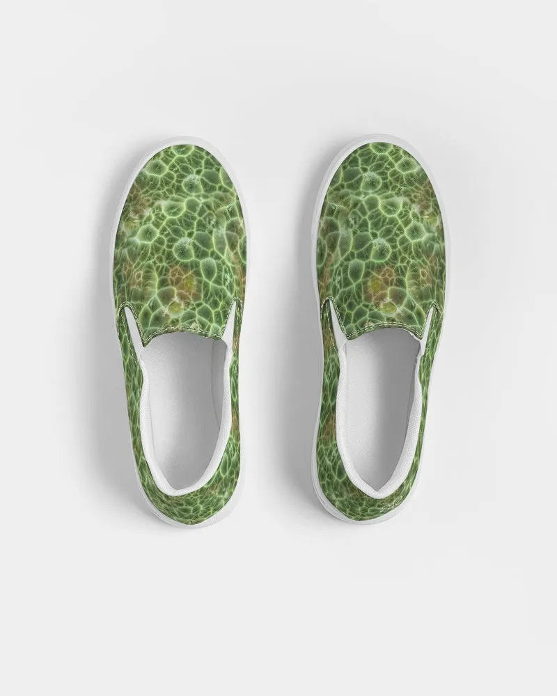 'Chlorastrolite 'Greenstone' Slip-On Canvas Shoes