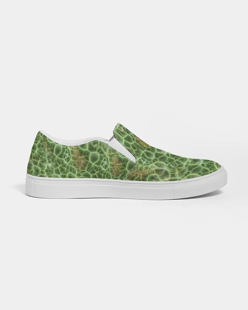 'Chlorastrolite 'Greenstone' Slip-On Canvas Shoes