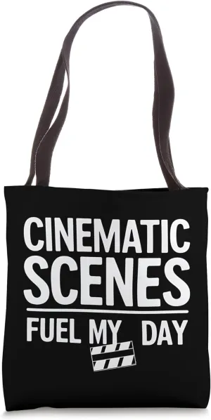 Cinematic Scenes Fuel My Day Funny Film Humor Tote Bag