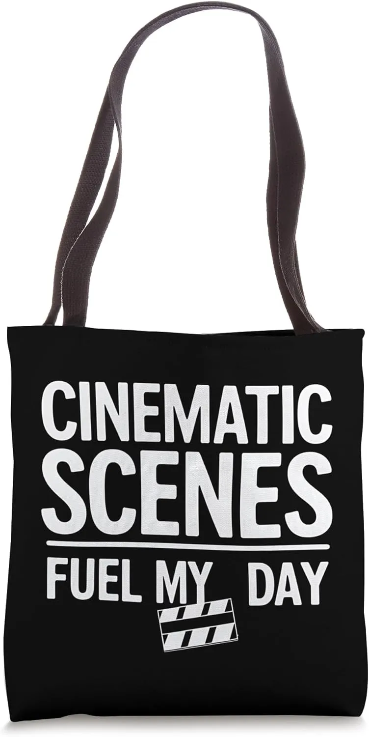 Cinematic Scenes Fuel My Day Funny Film Humor Tote Bag