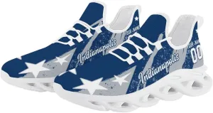 City Custom Football Flex Sneakers Personalized Name Number Athletic Shoes Fans Gifts Breathable Casual Shoes for Men Women