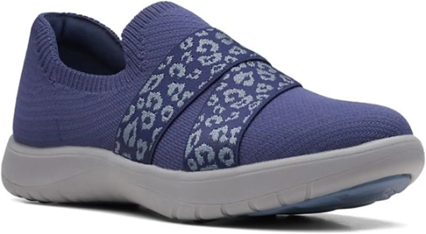 Clarks Adella Stride Dark Navy Knit 7.5 B (M)