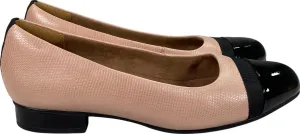 Clarks Artisan Women’s Pink/Black Keesha Leather Small Block Heel Loafers - 11