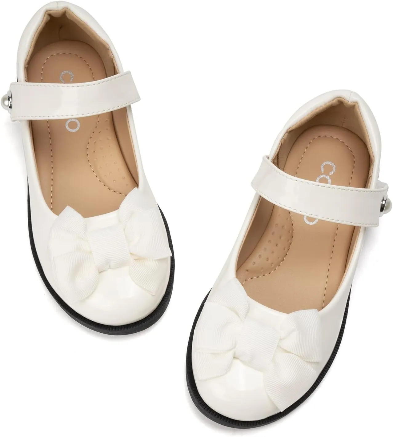 Colgo Girls Mary Jane Dress Shoes Toddler Little Kids Ballet Flats Flower Girls Princess School Shoes