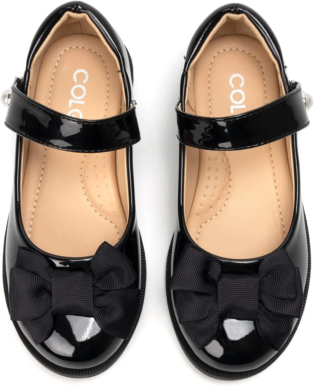Colgo Girls Mary Jane Dress Shoes Toddler Little Kids Ballet Flats Flower Girls Princess School Shoes