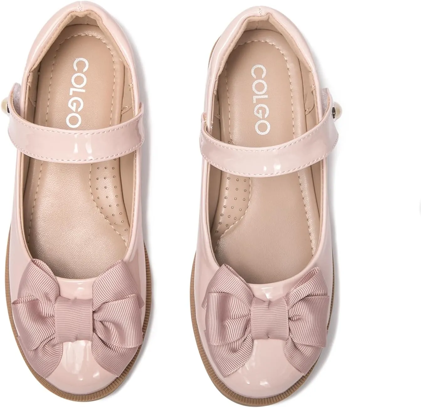 Colgo Girls Mary Jane Dress Shoes Toddler Little Kids Ballet Flats Flower Girls Princess School Shoes