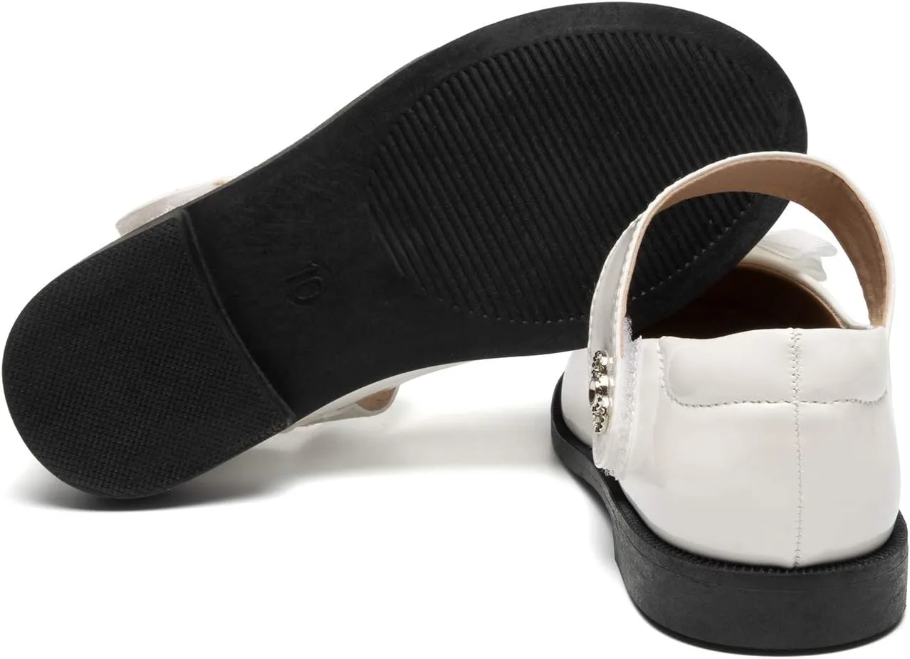 Colgo Girls Mary Jane Dress Shoes Toddler Little Kids Ballet Flats Flower Girls Princess School Shoes