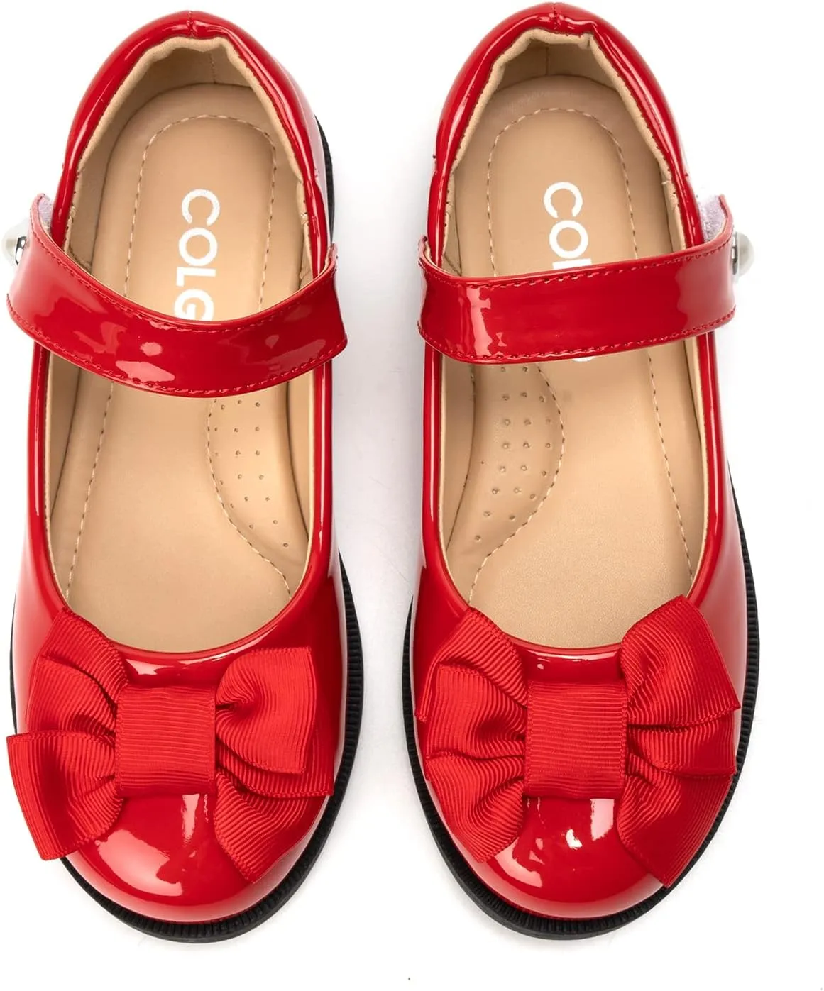 Colgo Girls Mary Jane Dress Shoes Toddler Little Kids Ballet Flats Flower Girls Princess School Shoes