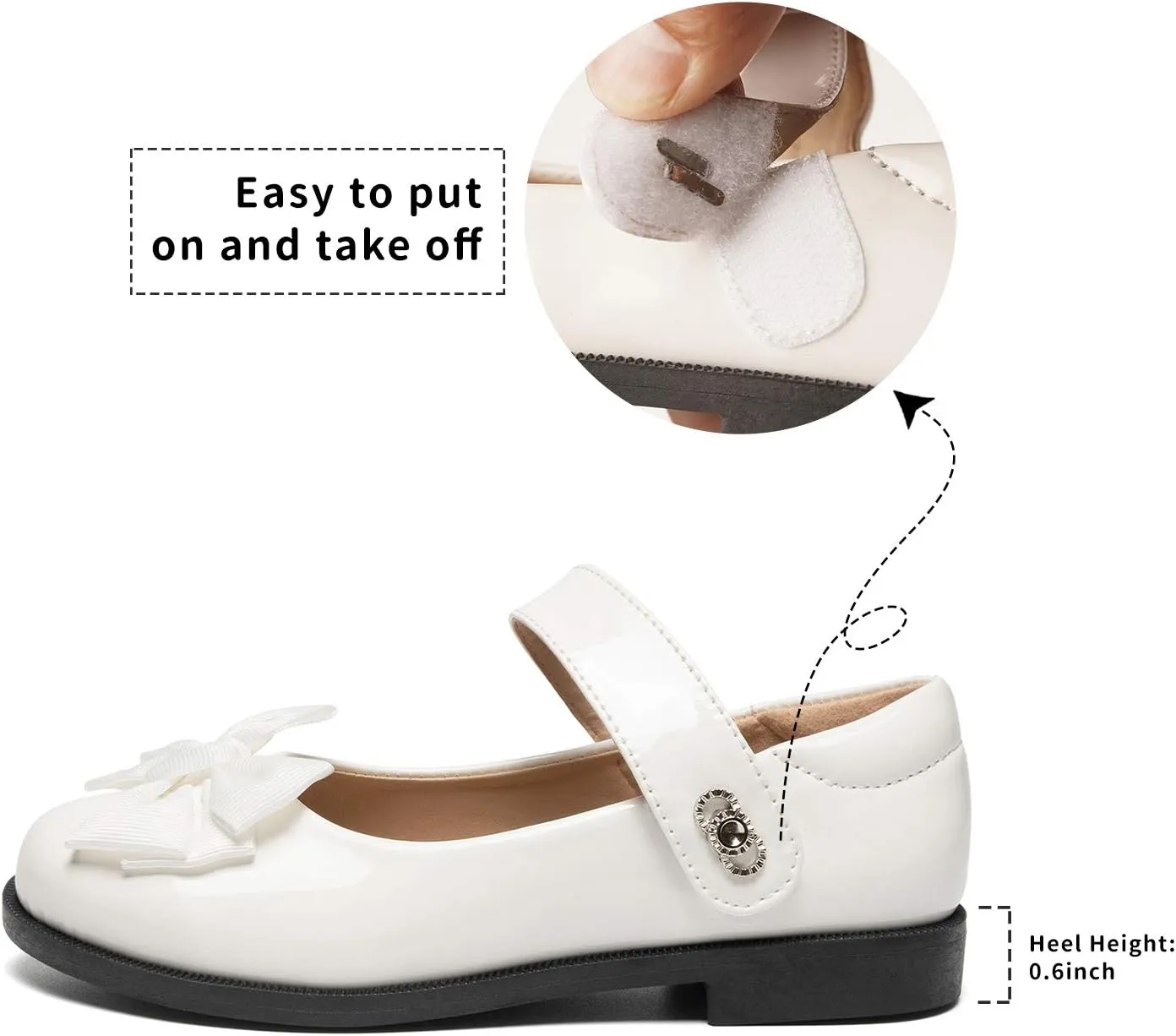 Colgo Girls Mary Jane Dress Shoes Toddler Little Kids Ballet Flats Flower Girls Princess School Shoes