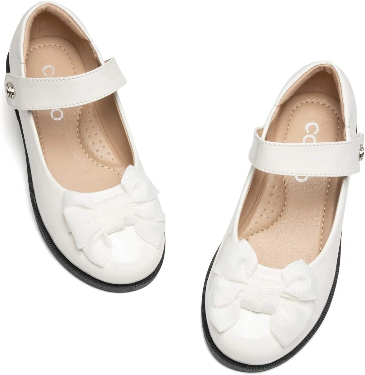 Colgo Girls Mary Jane Dress Shoes Toddler Little Kids Ballet Flats Flower Girls Princess School Shoes