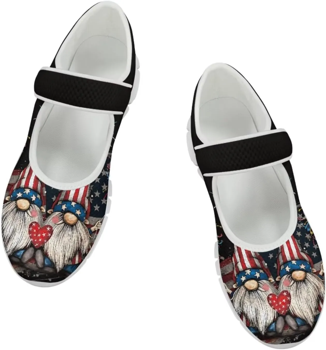 Coloranimal Mary Jane Flats Shoes for Women Dressy Casual Womens Mary Jane Shoes Magic Sticker Slip On Shoes Falts Shoes Mesh Ballet Shoes