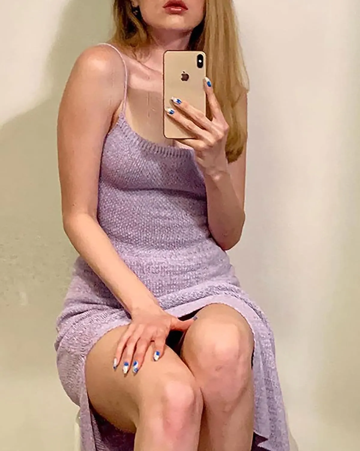 CORIRESHA Women's Sexy Lace Up Backless Sleeveless Split Long Knit Cami Dress