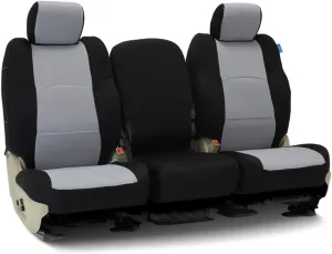 Coverking Custom Fit Seat Cover Designed for Select Jeep Models: 1 Row, Spacer mesh Fabric, Gray with Black Sides