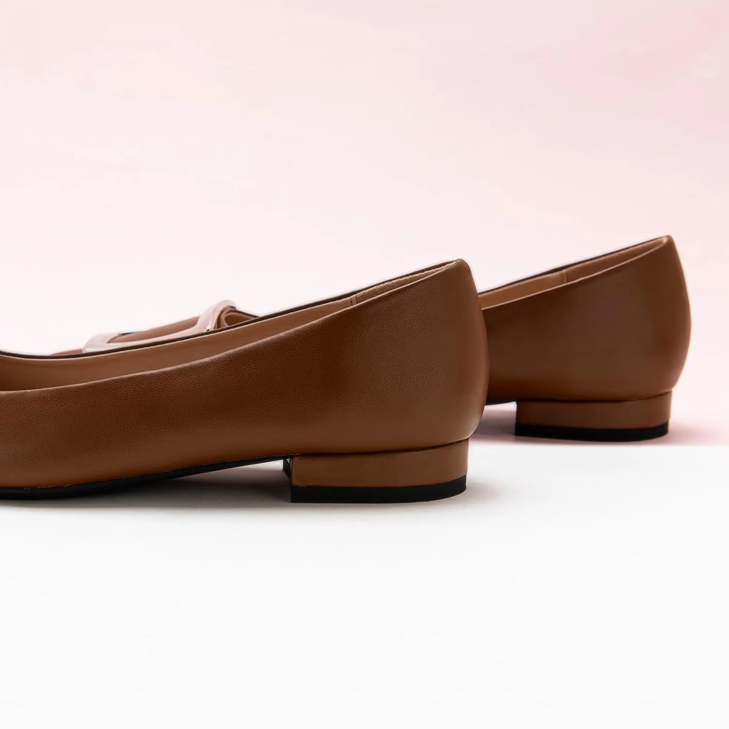 C.Paravano Flats Shoes for Women Pointed Toe Flats Dressy Flats Ballet Flats Shoes Patent Leather Shoes Comfortable Slip On Flat