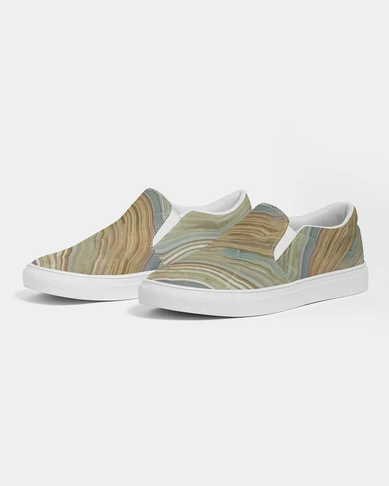 Crazy Lace Agate Joyfulness Men's Slip-On Canvas Shoe