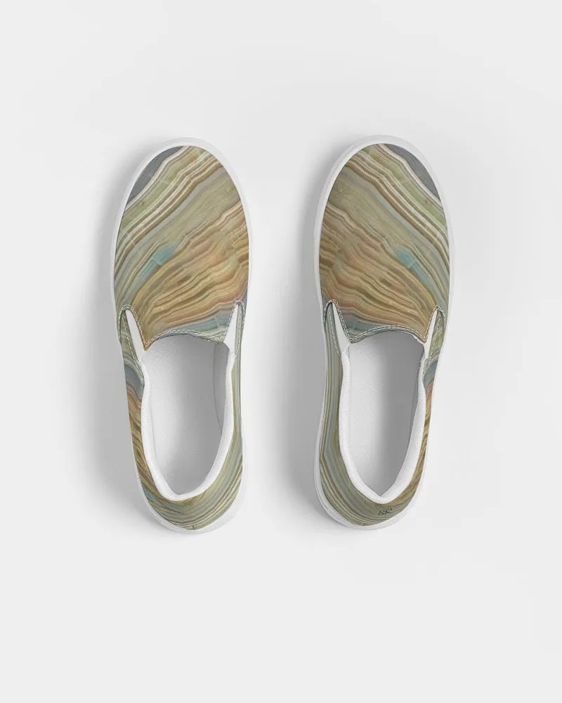 Crazy Lace Agate Joyfulness Men's Slip-On Canvas Shoe