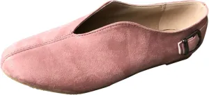 Crzidha Walking Shoes for Women Slip On Buckle Casual V Cut Pointed Toe Loafers Lightweight Comfort Soft Flat Dress Shoes Ballet Flats Fashion Non-Slip Cute Work Office Business Sneakers Shoes