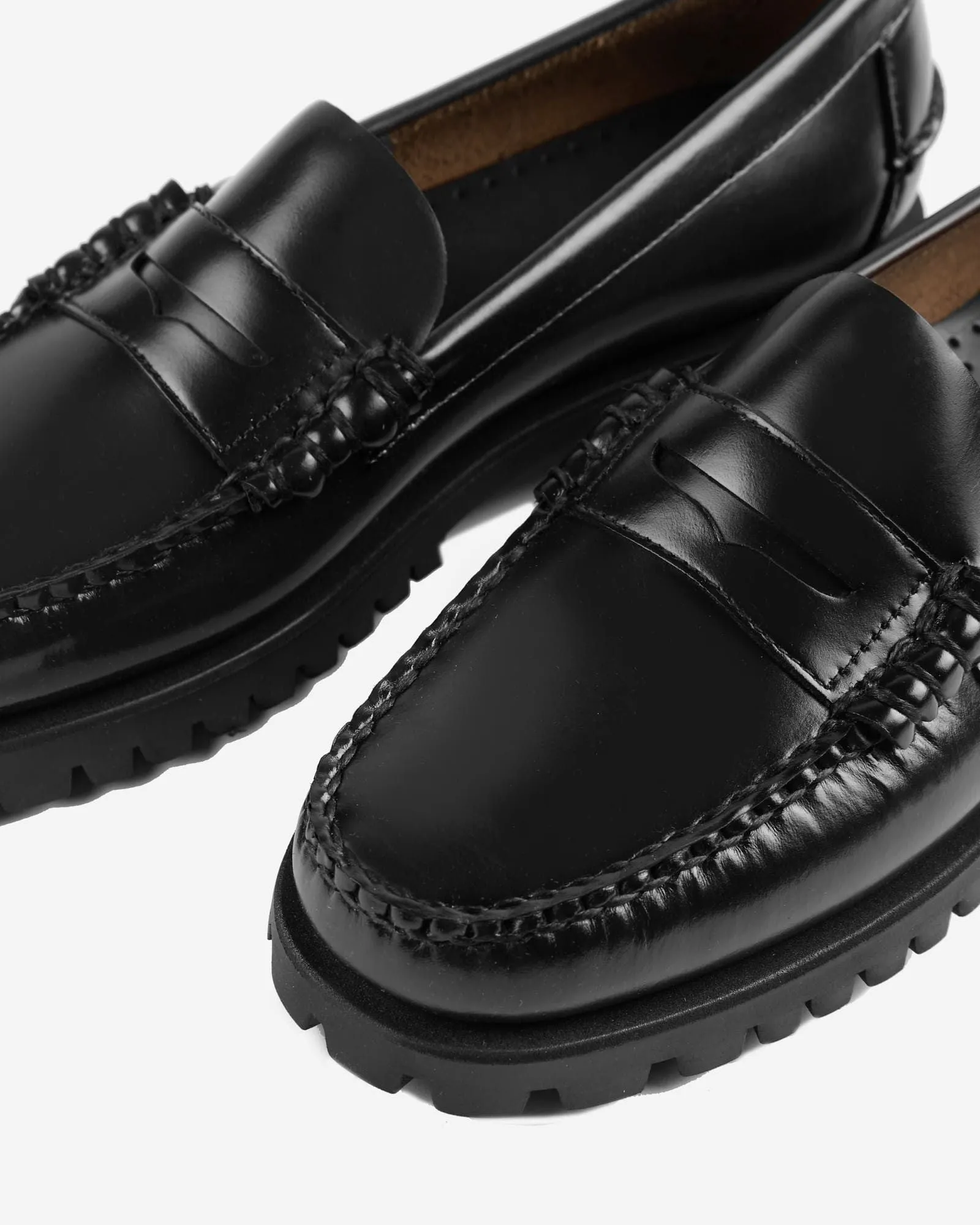 Dan Lug leather moccasins
