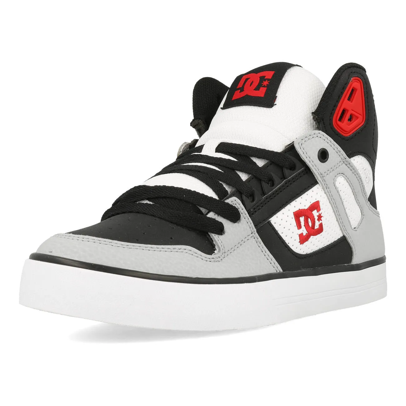 DC Pure High Top WC Herren Black Grey Red