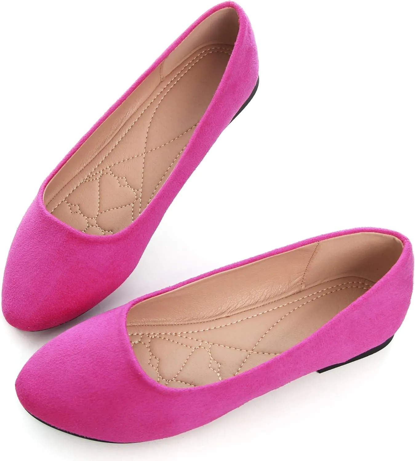 Dear Time Women Block Heel PU Pointed Toe Pumps Shoes