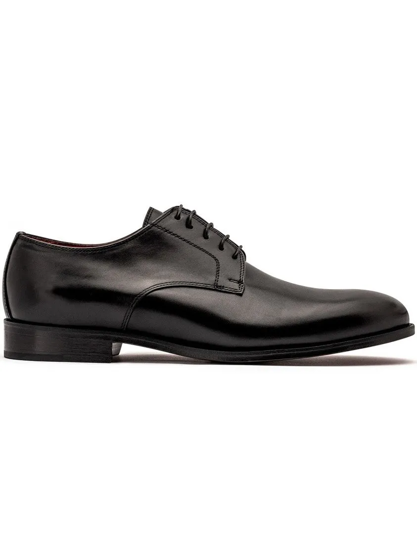 Derby Montenapoleone - Black Smooth Calf