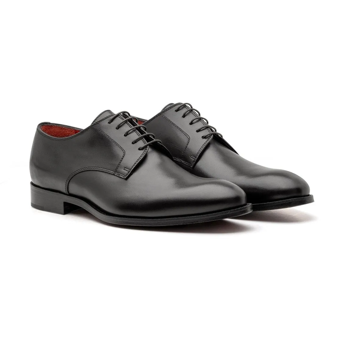 Derby Montenapoleone - Black Smooth Calf