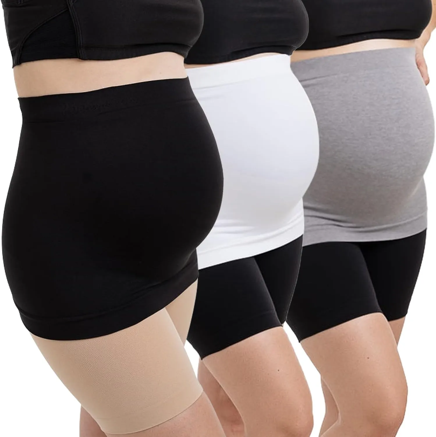 DIRAVO Womens Maternity Belly Band for Pregnancy Non-slip Silicone Stretch Pregnancy Support Belly Belt Bands…