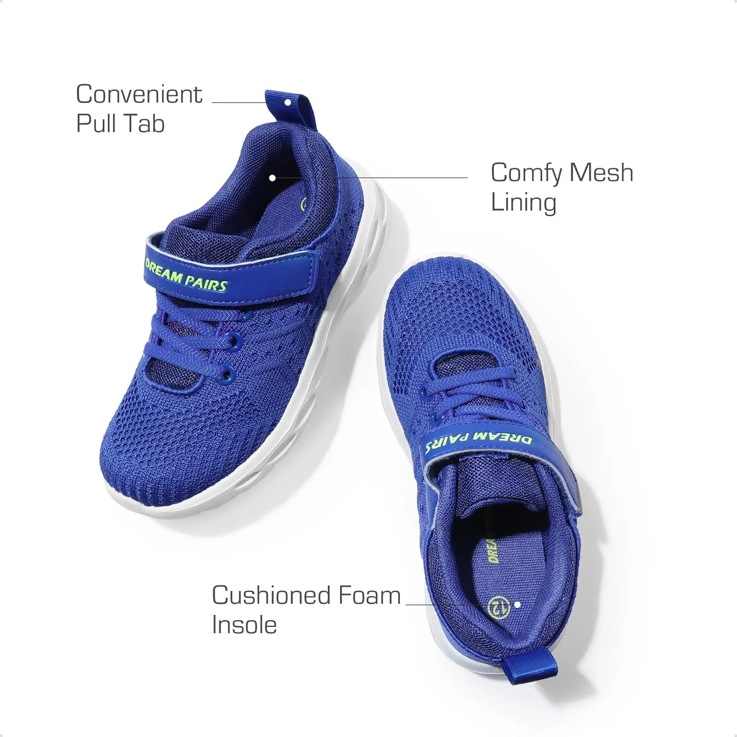 DREAM PAIRS Boys Girls Shoes Kids Tennis Footwear EZ-Ons GoGetters Running Athletic School Sneakers for Little/Big Kid