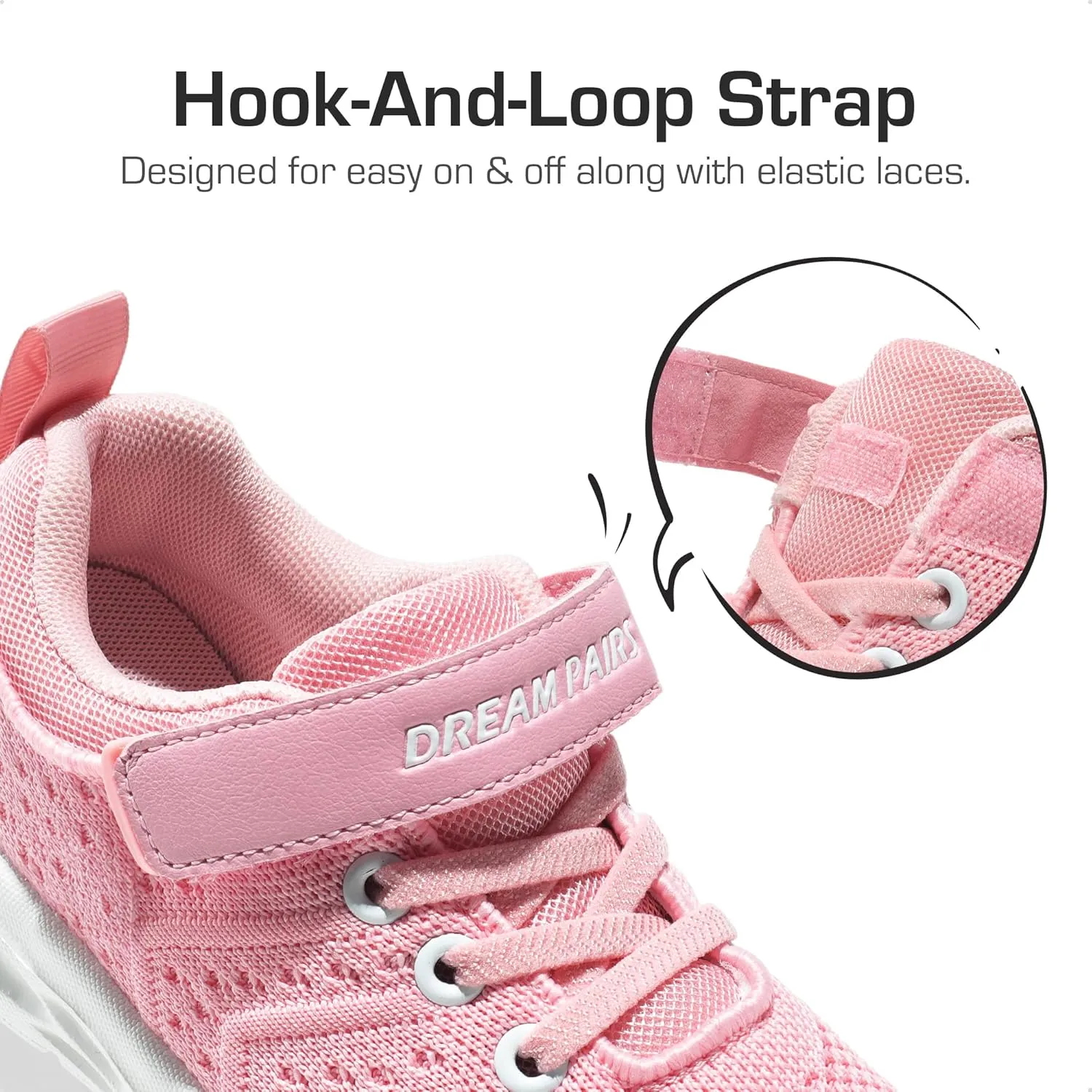 DREAM PAIRS Boys Girls Shoes Kids Tennis Footwear EZ-Ons GoGetters Running Athletic School Sneakers for Little/Big Kid