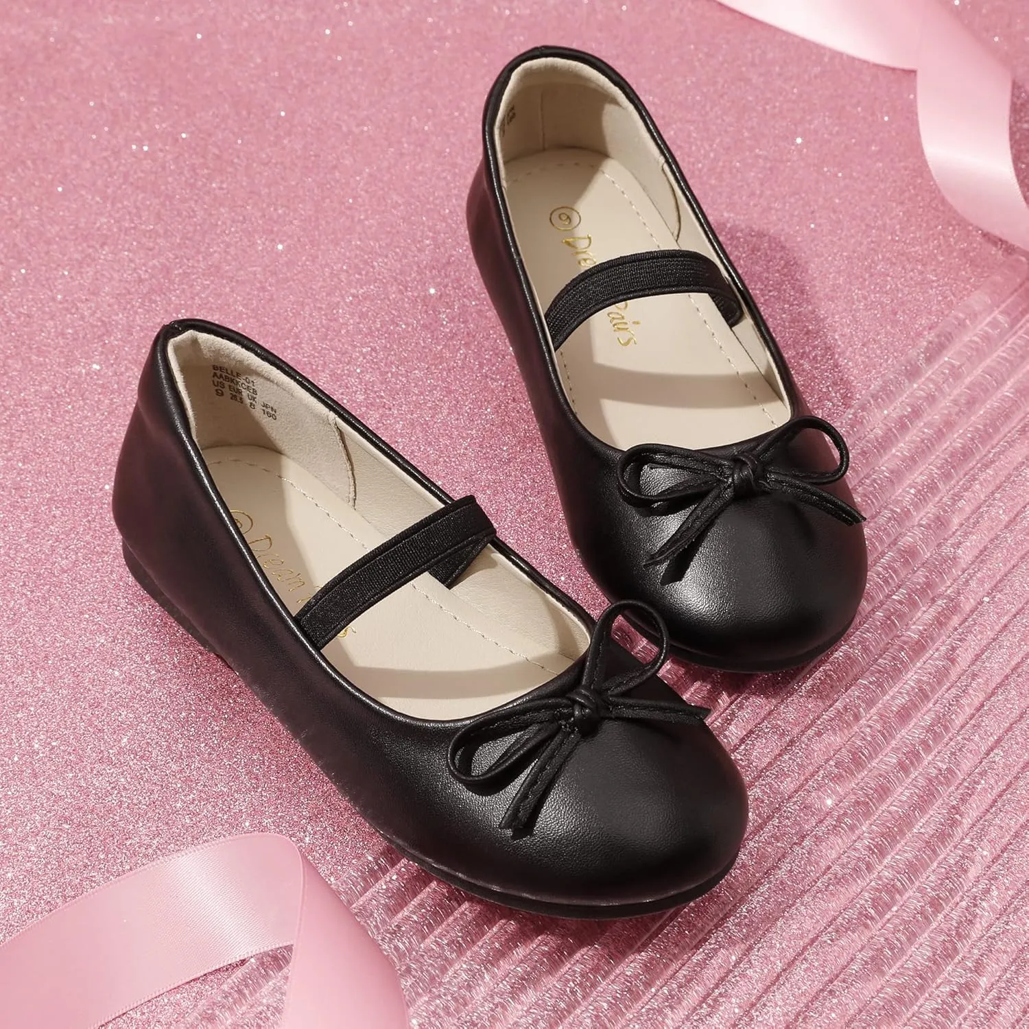 DREAM PAIRS Toddler Girls Dress Shoes Party Wedding Flower Girl Ballet Flats