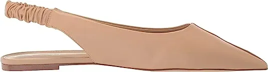 Edelman Plug-in Toe Slingback Slip Whitney Dress Sam Problem-solving Macadamia Strap On Pointed Flats
