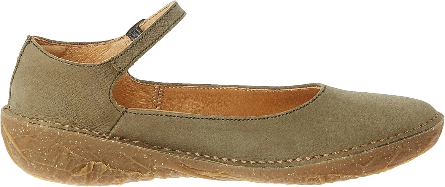El Naturalista Women's Ankle Strap Ballet Flats