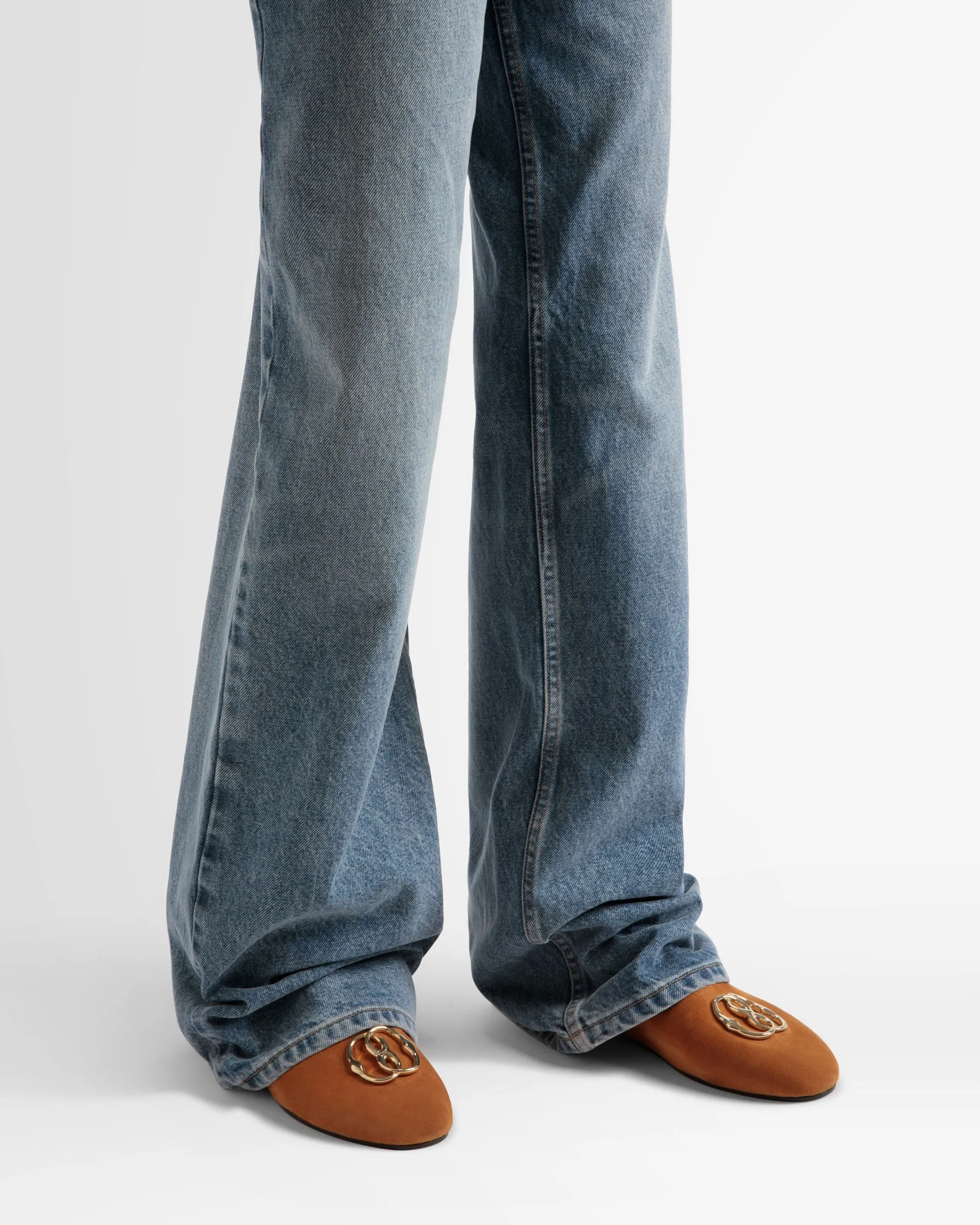Emblem Loafer In Suede