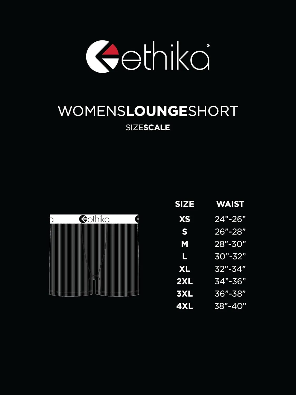 Ethika Women's Lounge Short | Black