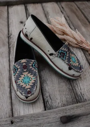 Evelyn Cowhide Slip-Ons