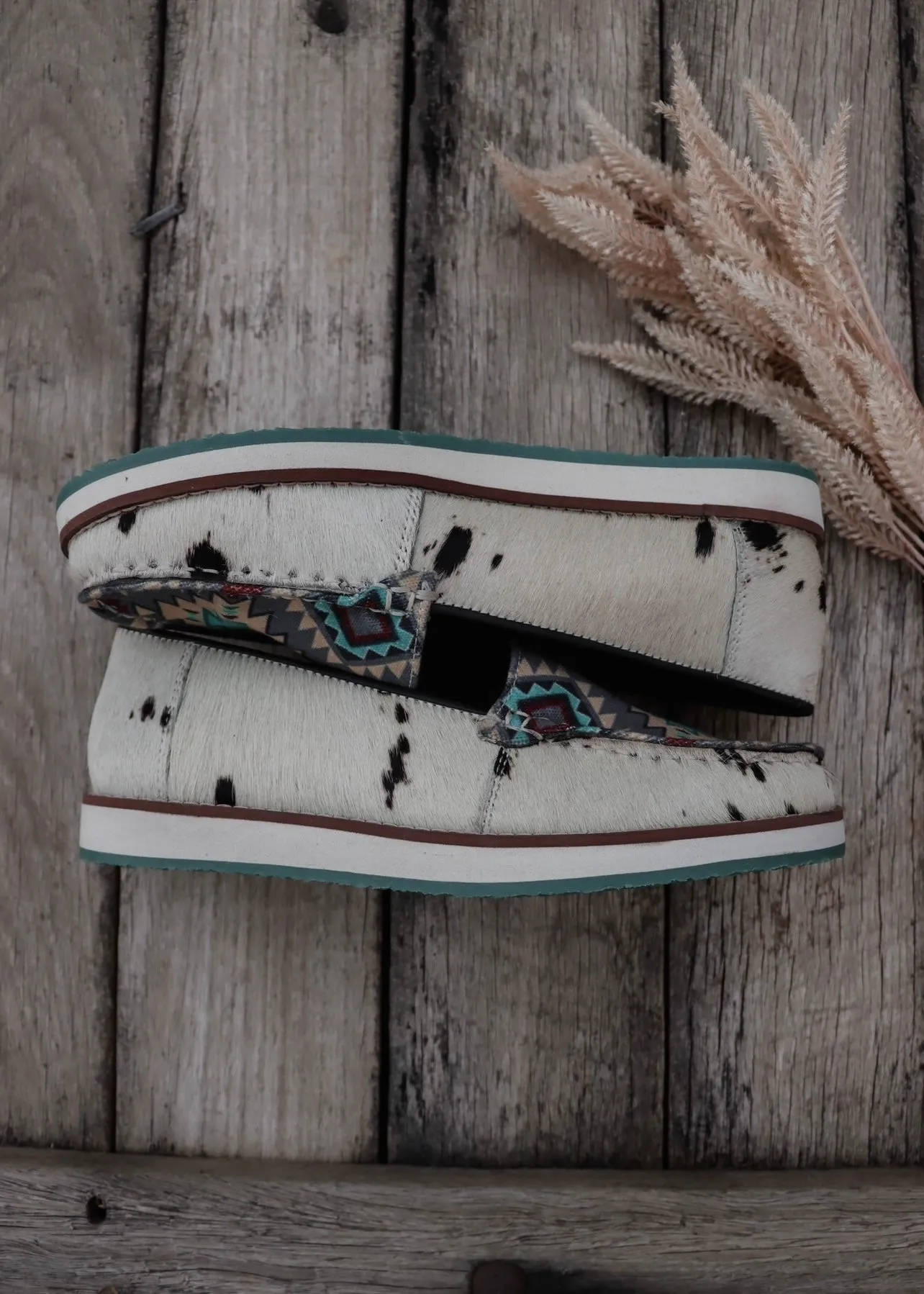 Evelyn Cowhide Slip-Ons
