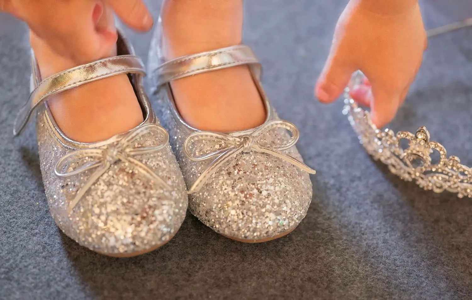 Felix & Flora Toddler Flower Girl Dress Shoes - Girl Ballet Flats Party School Shoes Wedding