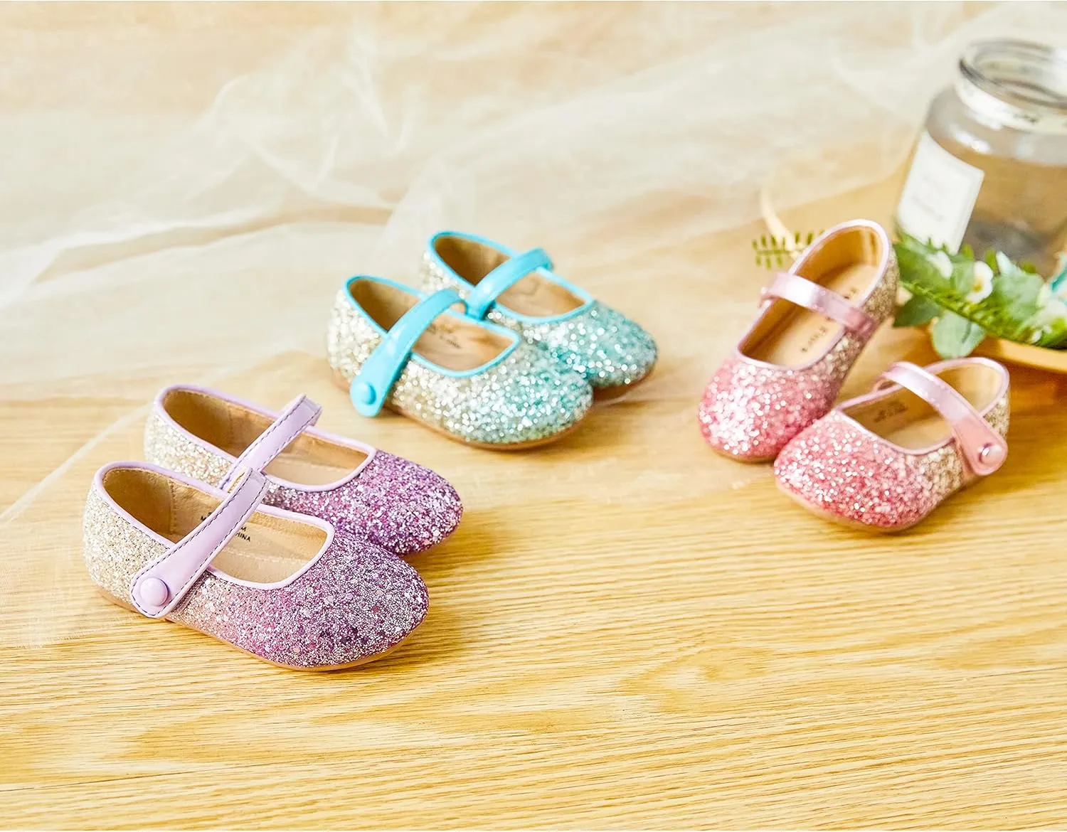 Felix & Flora Toddler Girl Dress Shoes - Flower Girl Ballet Mary Jane Flats Party School Wedding