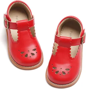 Felix & Flora Toddler Little Girl Mary Jane Dress Shoes - Ballet Flats for Girl Party School Shoes