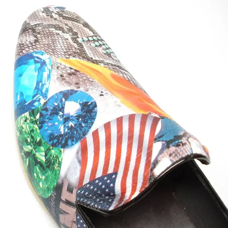 Fiesso FI-6865 Flag Loafers