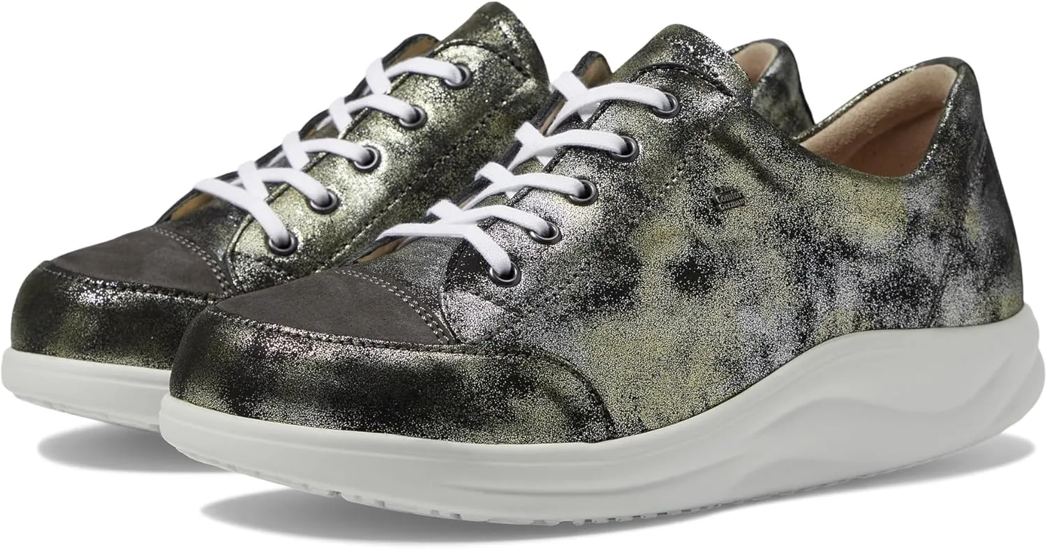 Finn Comfort Ikebukuro - Shoes for Women - Nappa Leather - Patent Leather - Nubuck Upper - Removable Footbed MOH/Rocky Tempesta/Nubuk UK 7 (US Women's 9) Medium