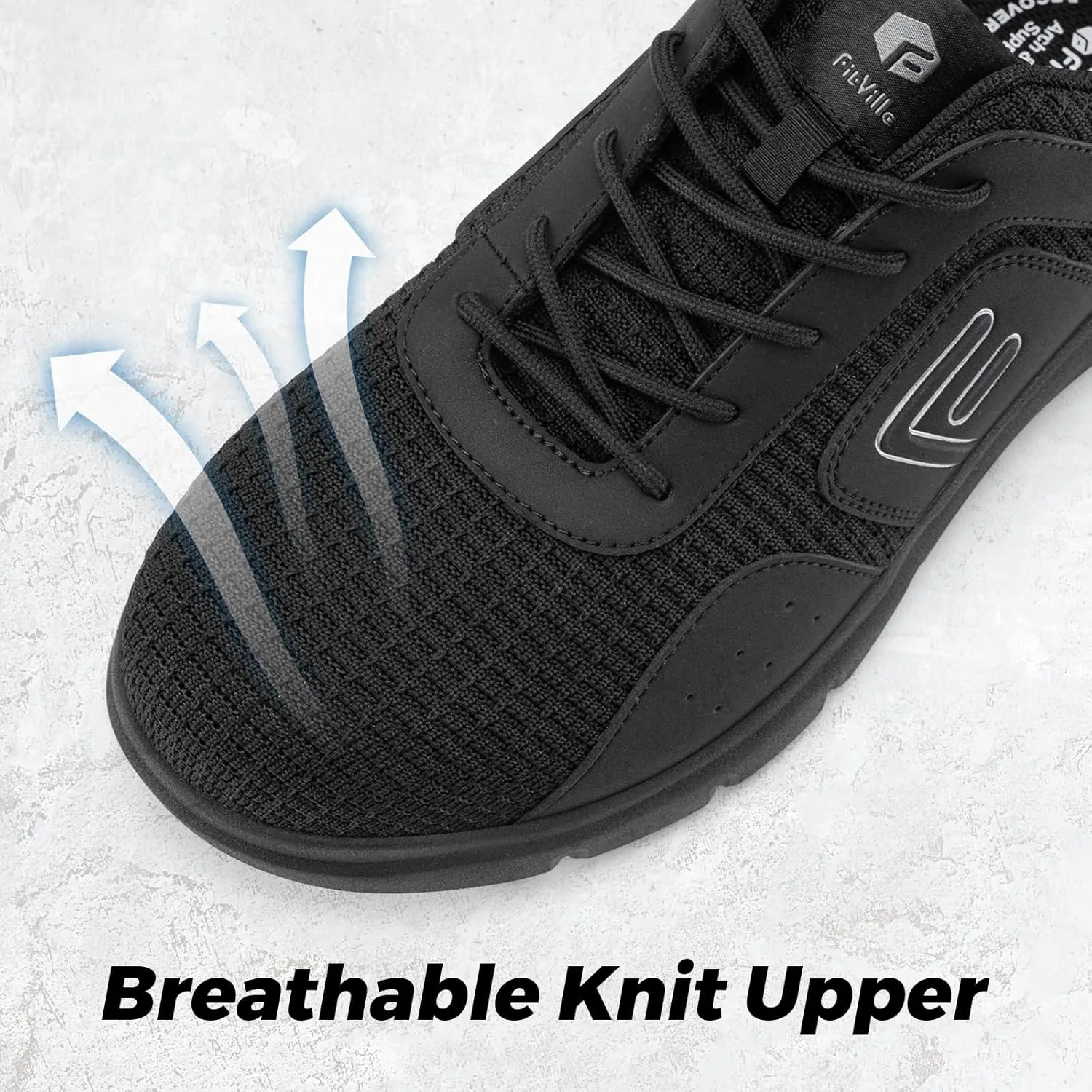 FitVille Exitra Wide Steel Toe Shoes for Men Puncture Proof Composite Toe Safety Work Shoes with Arch Support