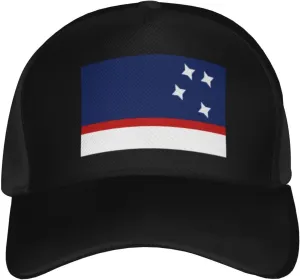 Flag of Patagonia Baseball Cap Men's and Women's Baseball Hat Adjustable Casual Outdoor Breathable Caps Truck Driver Hat Dad Cap Black